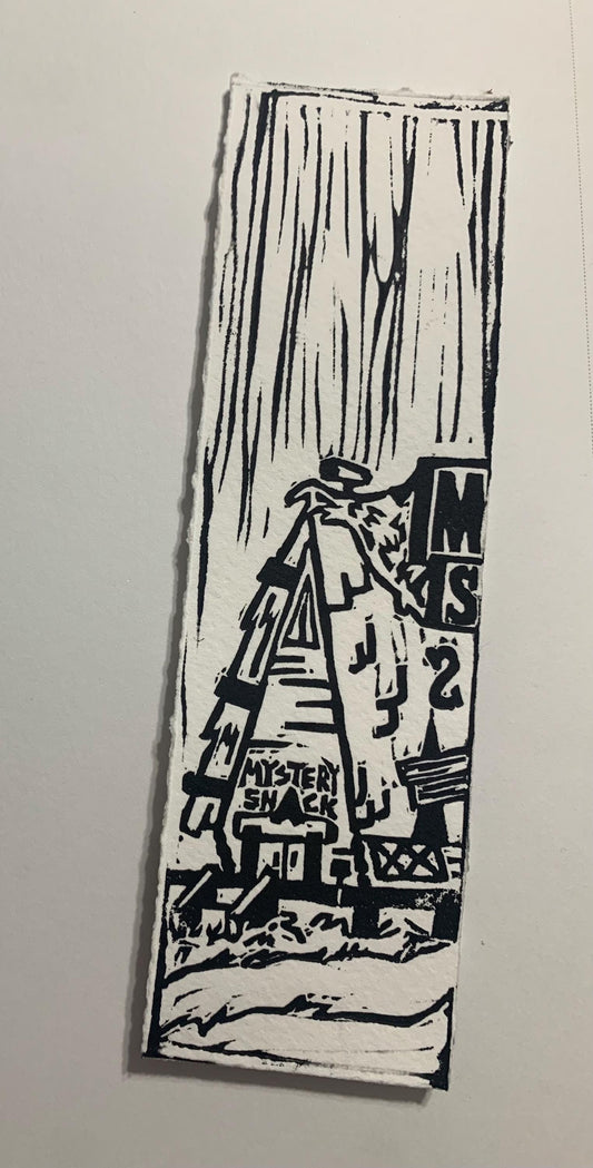 gravity falls bookmark bundle- linoprint