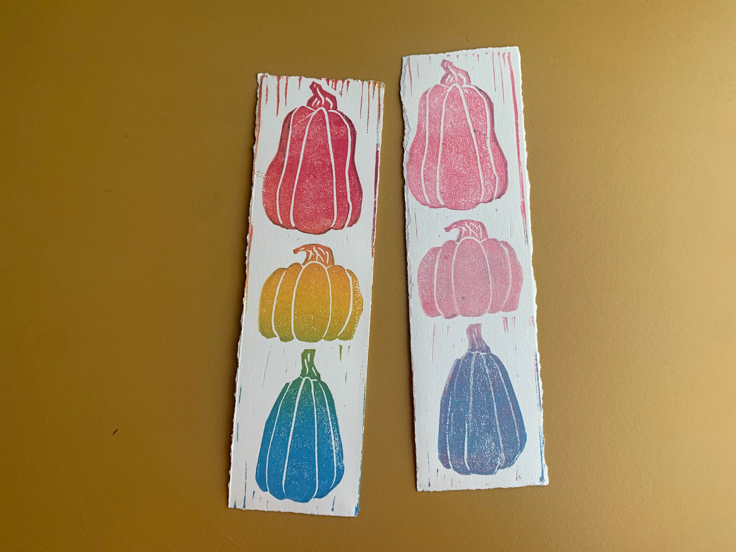 Linocut bookmark bundle