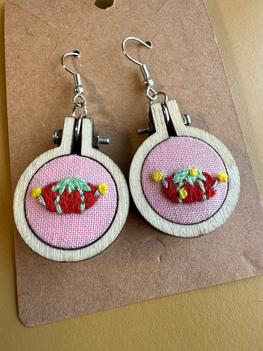 Pin cushion Earrings