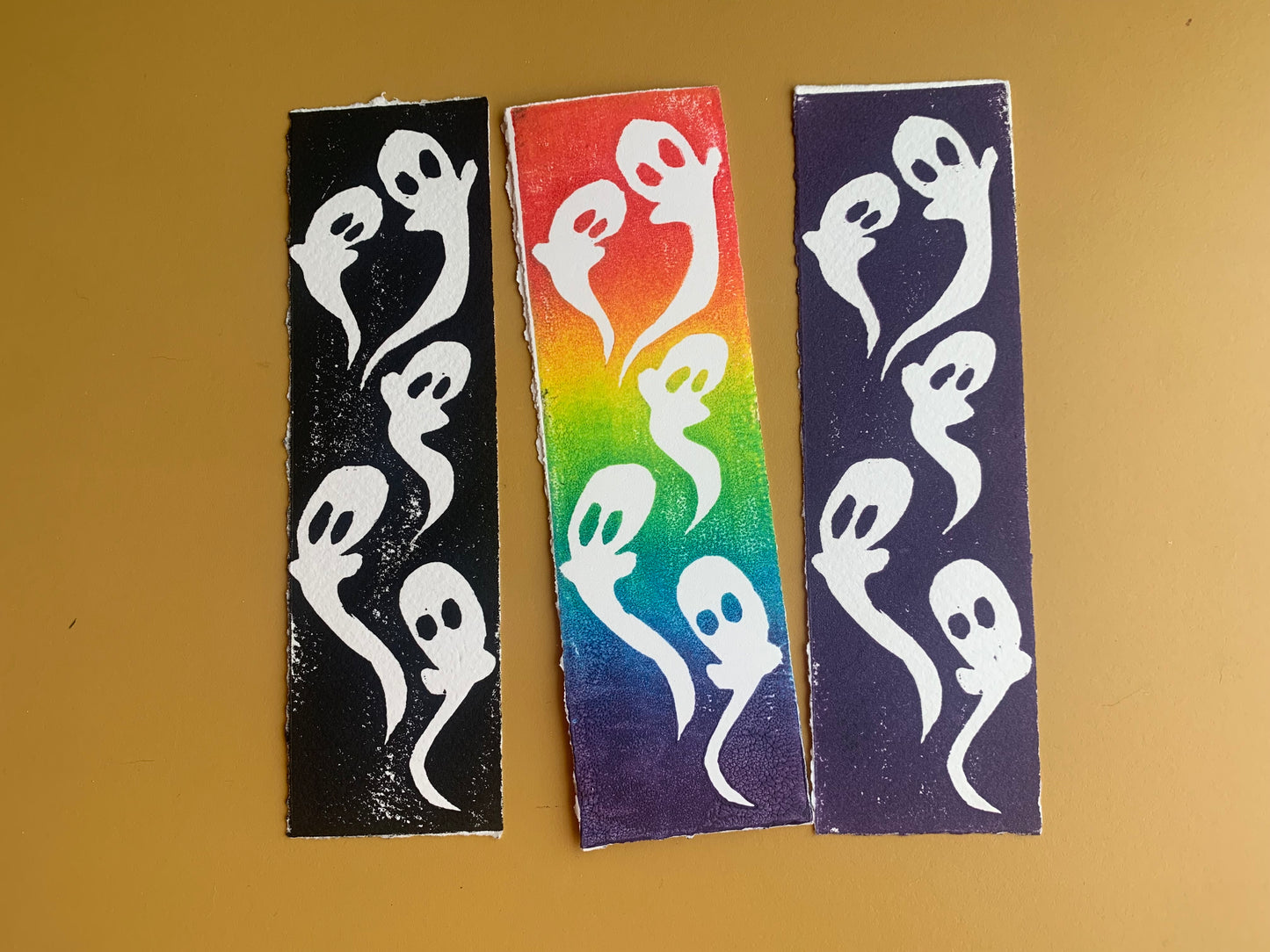 Linocut bookmark bundle