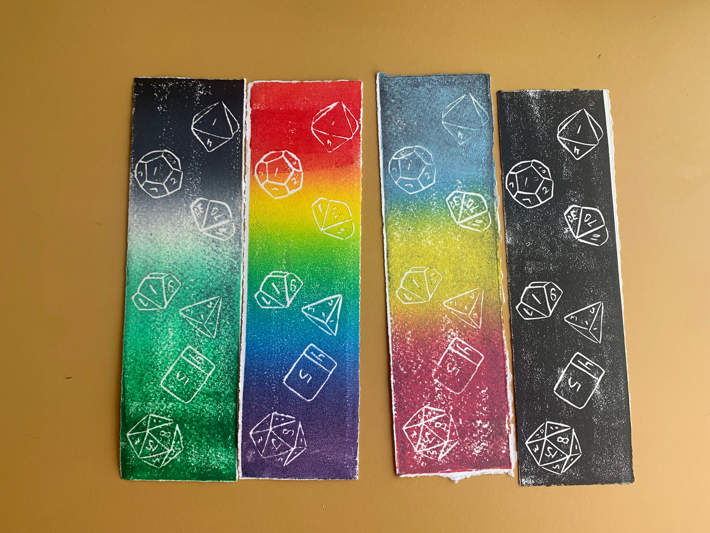 Linocut bookmark bundle